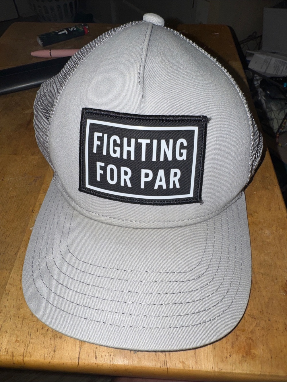 Good Good Gray 'Fighting For Par' Trucker Hat